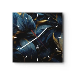 Nástěnné hodiny - Podšívané zlatem - 30x30 cm