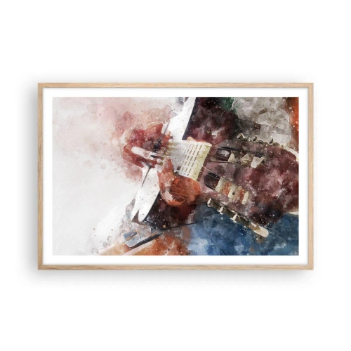 Plakát v rámu světlý dub - Co si o tom myslíš? - 91x61 cm