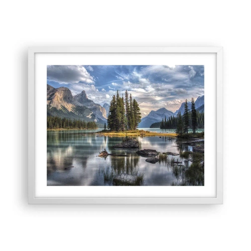 Plakát v bílém rámu - U velké a čisté vody… - 50x40 cm