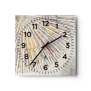 Nástěnné hodiny - Krása paprsku - 30x30 cm