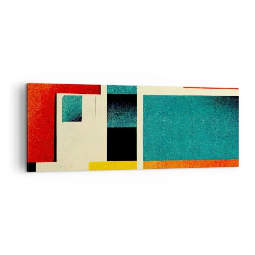 Obraz na plátně - Geometrická abstrakce – dobrá energie - 140x50 cm