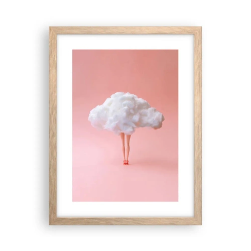 Plakát v rámu světlý dub - Sladký slib - 30x40 cm