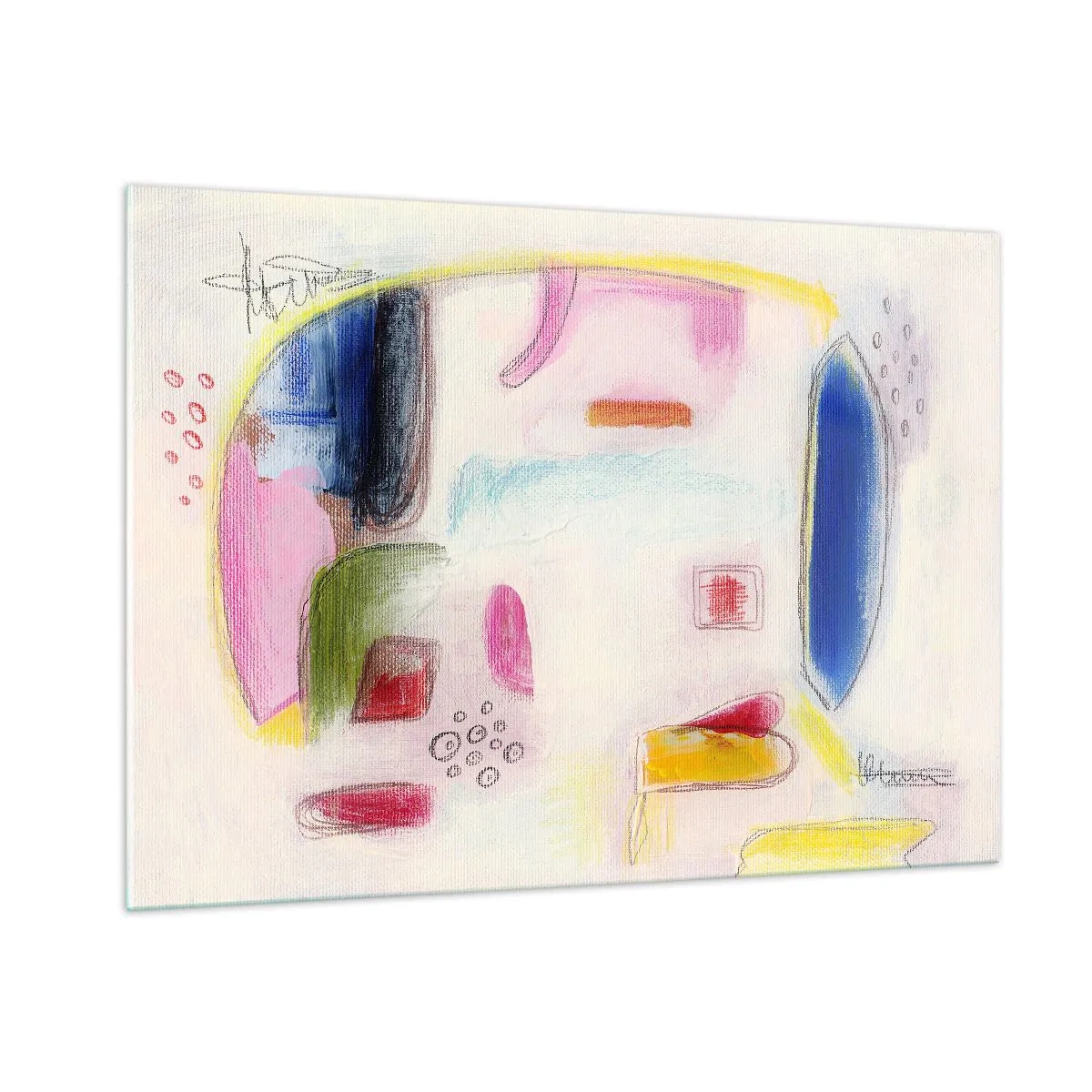 Obraz na skle - Více konvexní než konkávní nebo ploché - 100x70 cm