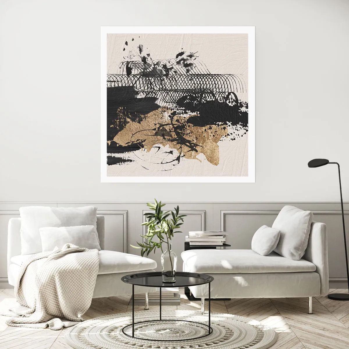 Plakát - Kompozice s vášní - 40x40 cm