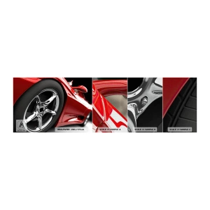 Vzor Fototapety Premium Canvas - Vytvořený pro rychlost - Automobilový průmysl, Sportovní auto, Okraj - 100x30 cm