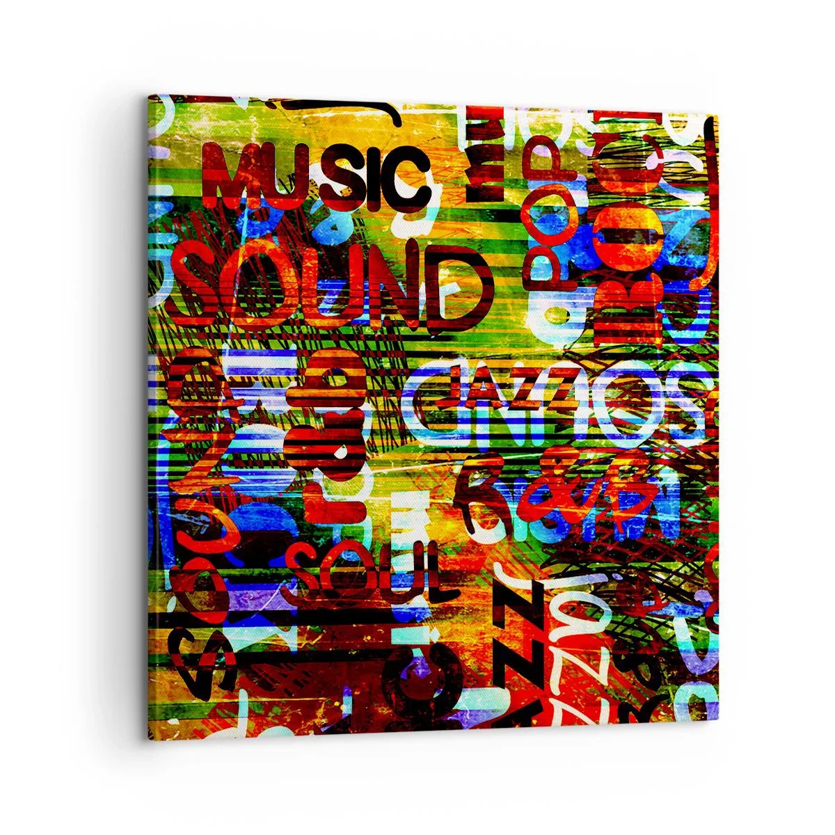 Obraz na plátně - Všechny barvy zvuku - 60x60 cm