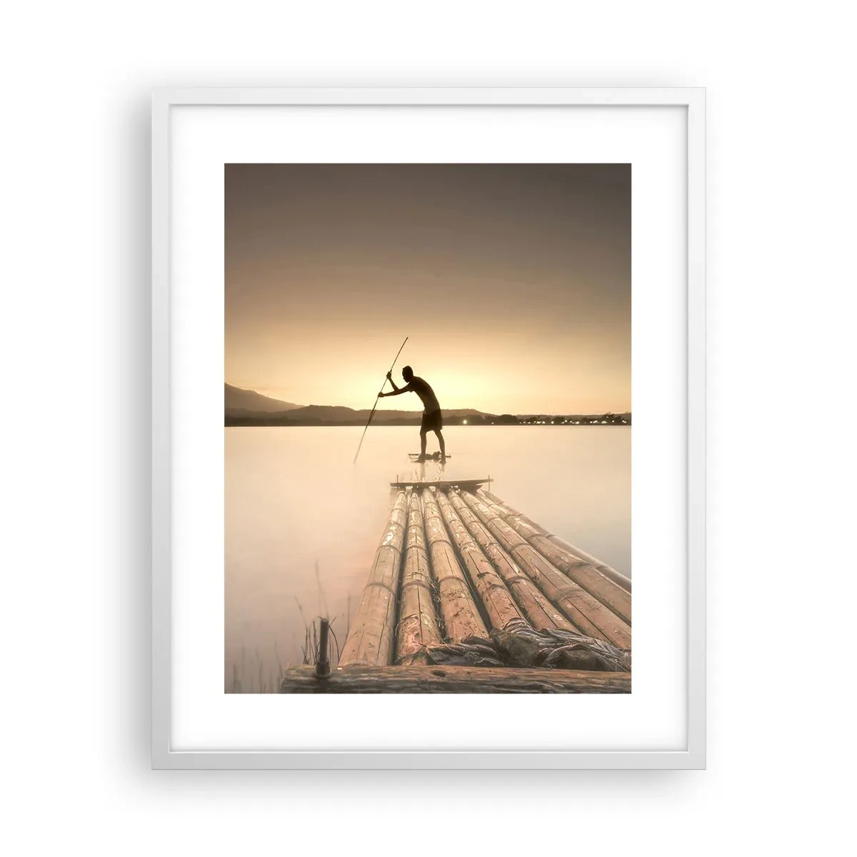 Plakát v bílém rámu - Před odpočinkem - 40x50 cm