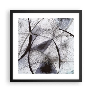 Plakát v černém rámu - Futuristická fantazie - 40x40 cm