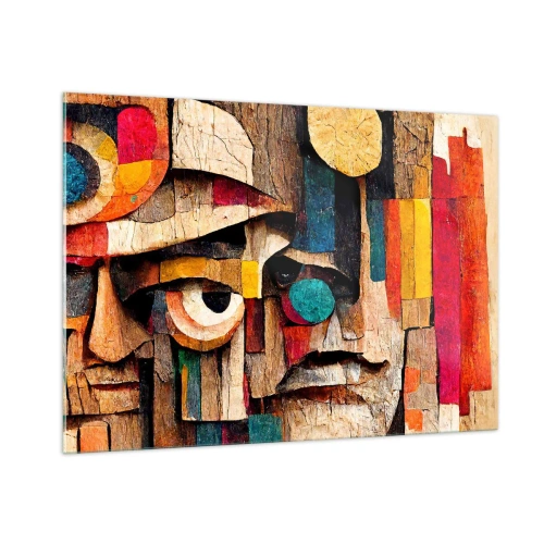 Obraz na skle - Vidím tě… - 100x70 cm