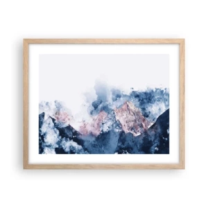 Plakát v rámu světlý dub - To jsou vrcholy! - 50x40 cm