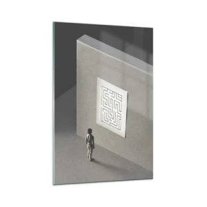 Obraz na skle - Kde to ale jsem? - 80x120 cm