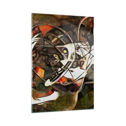 Obraz na skle - Slyšíš pohyb? - 50x70 cm