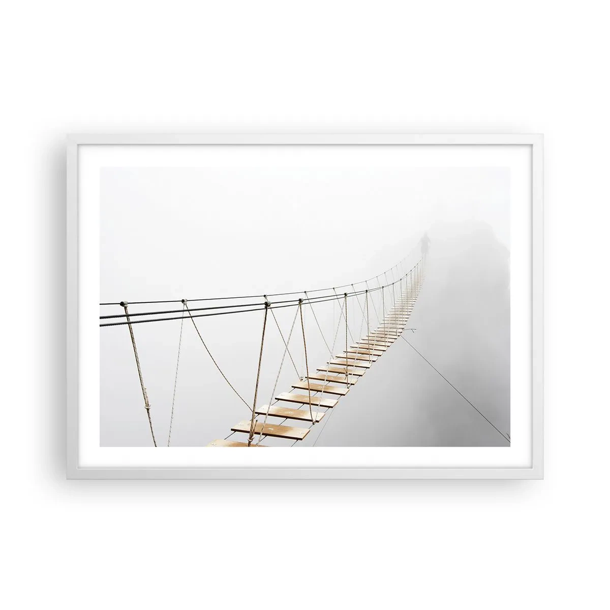 Plakát v bílém rámu - Kam vás zavede? - 70x50 cm