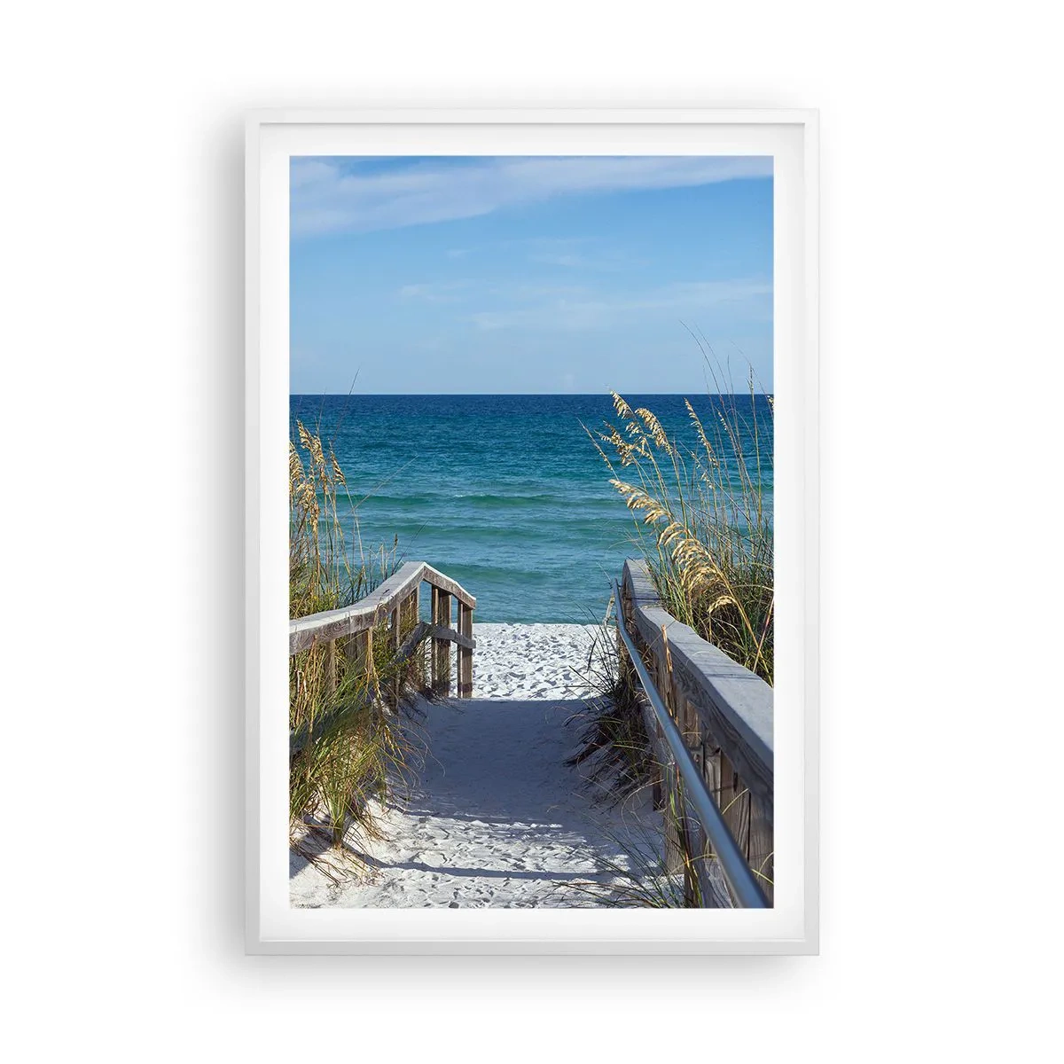 Plakát v bílém rámu - Na slunci, ve větru - 61x91 cm