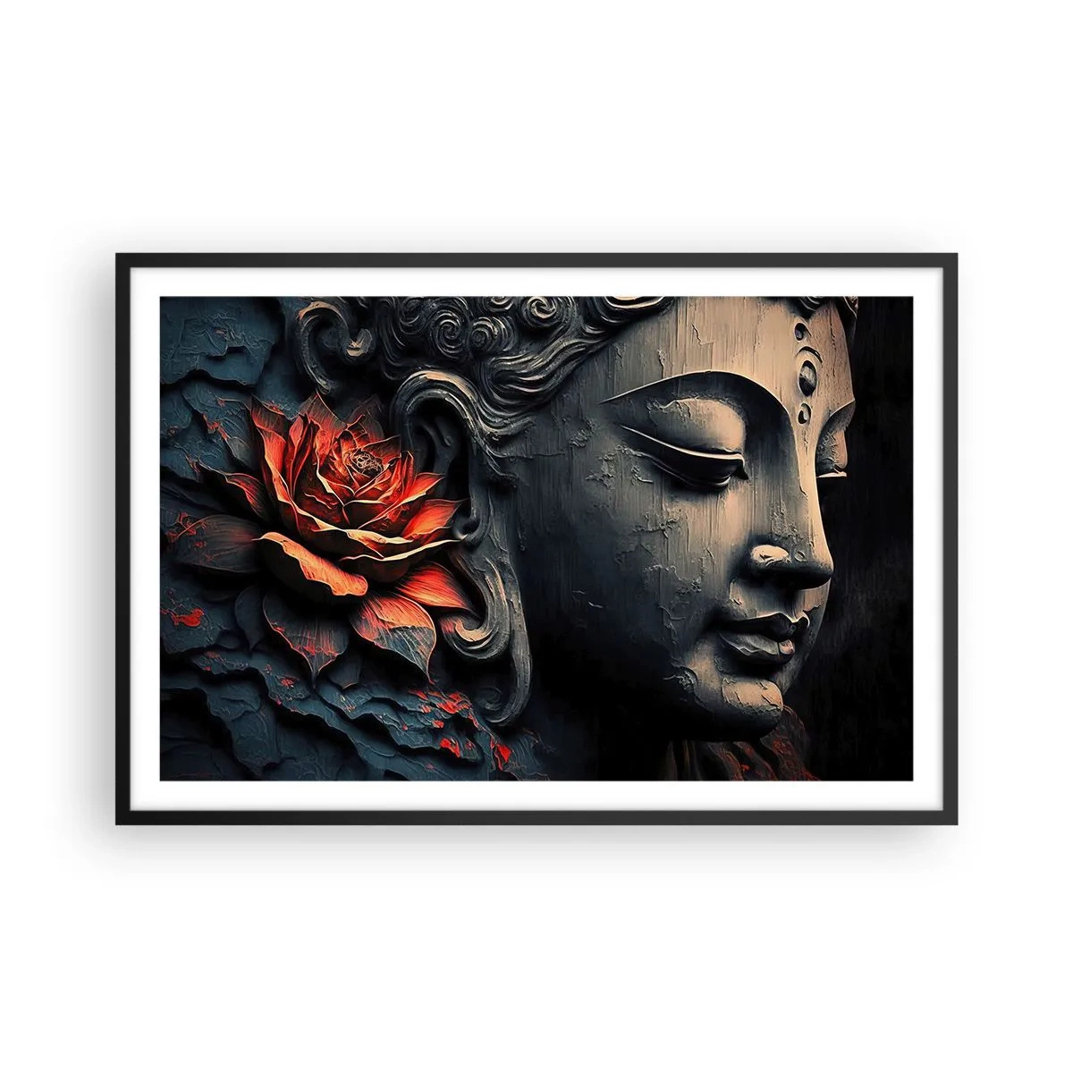 Plakát v černém rámu - V souladu se světem - 91x61 cm