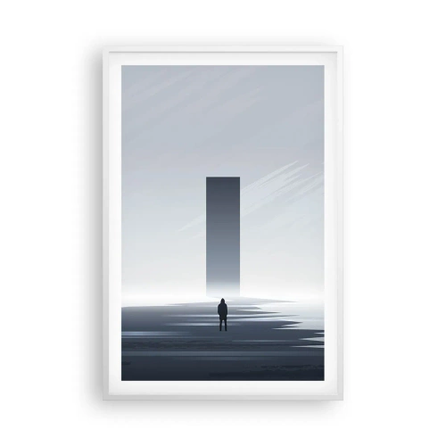 Plakát v bílém rámu - Příležitost nebo hrozba? - 61x91 cm