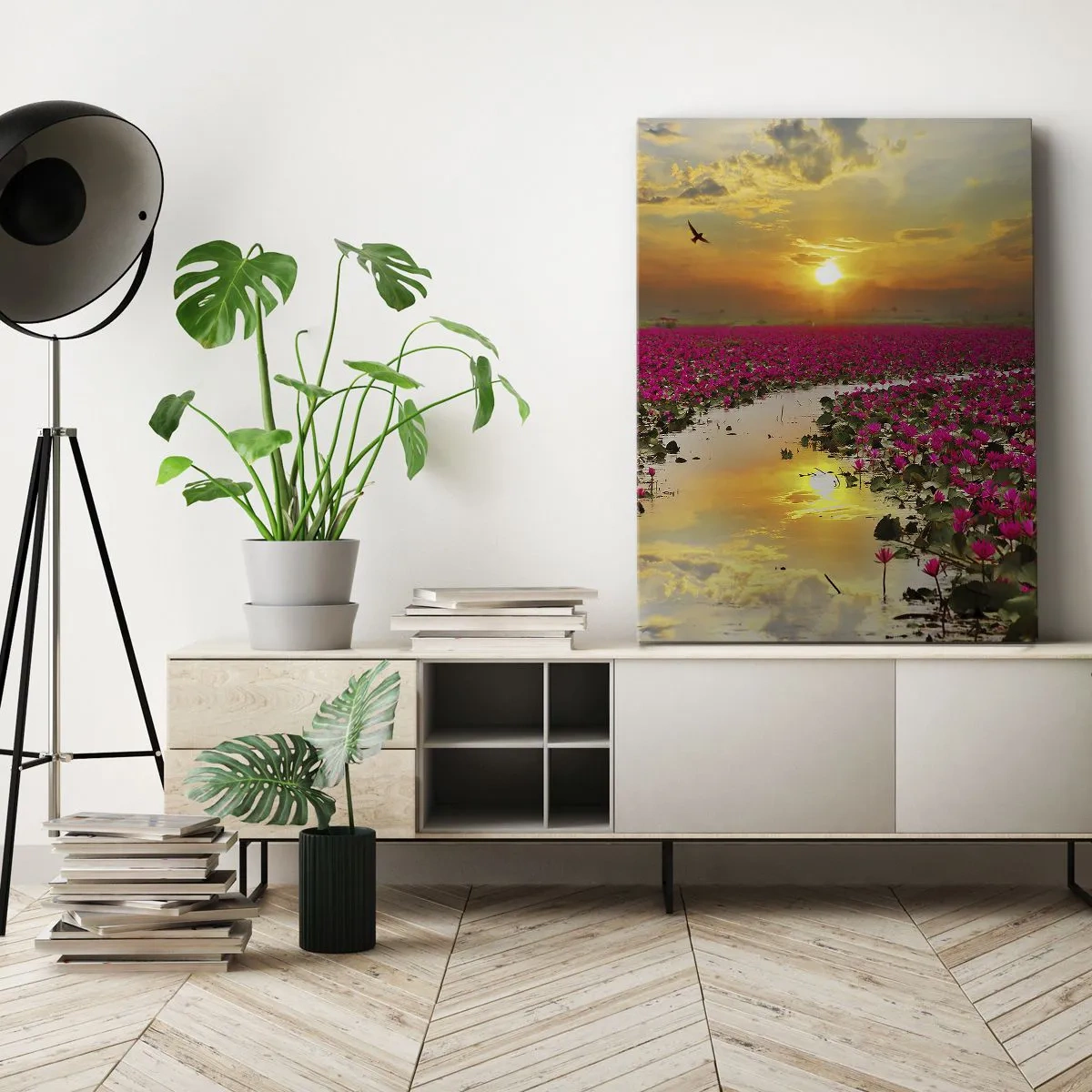Obraz na plátně - Tajemný život jezera - 50x70 cm