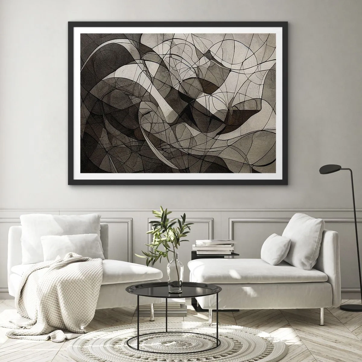 Plakát v černém rámu - Oběh barev Země - 70x50 cm
