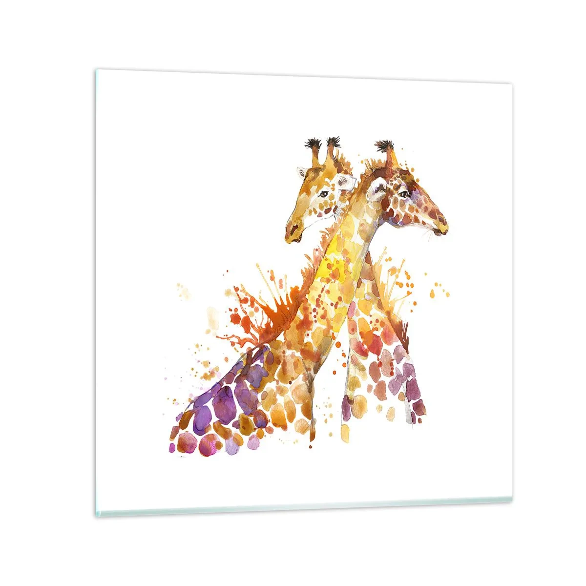 Obraz na skle - Je to přátelství nebo je to láska? - 40x40 cm