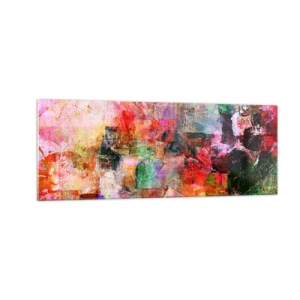 Obraz na skle - Cesta růžovou - 140x50 cm