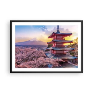 Plakát v černém rámu - Podstata japonského ducha - 70x50 cm