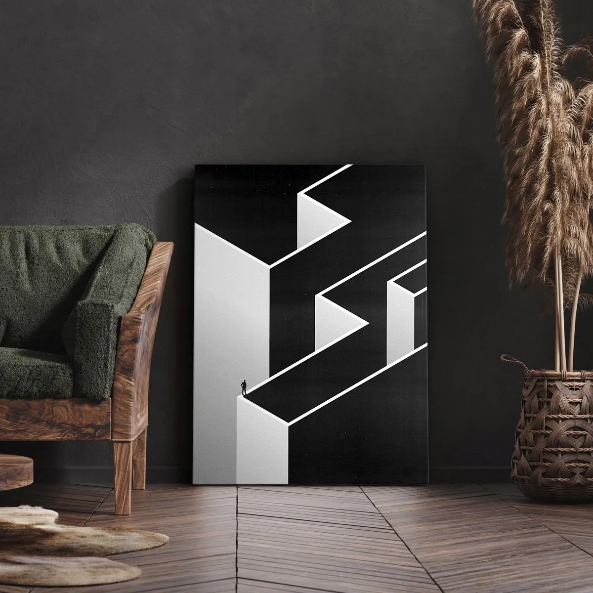Obraz na plátně - Osamělost na vrcholu - 55x100 cm