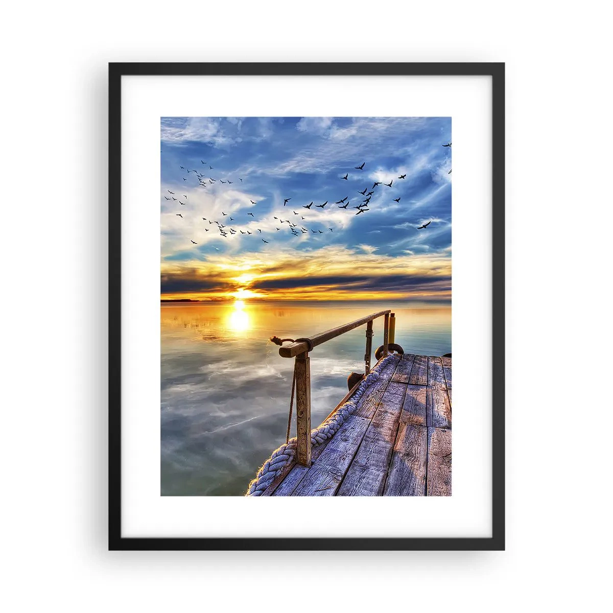 Plakát v černém rámu - Vítr jde odpočívat - 40x50 cm