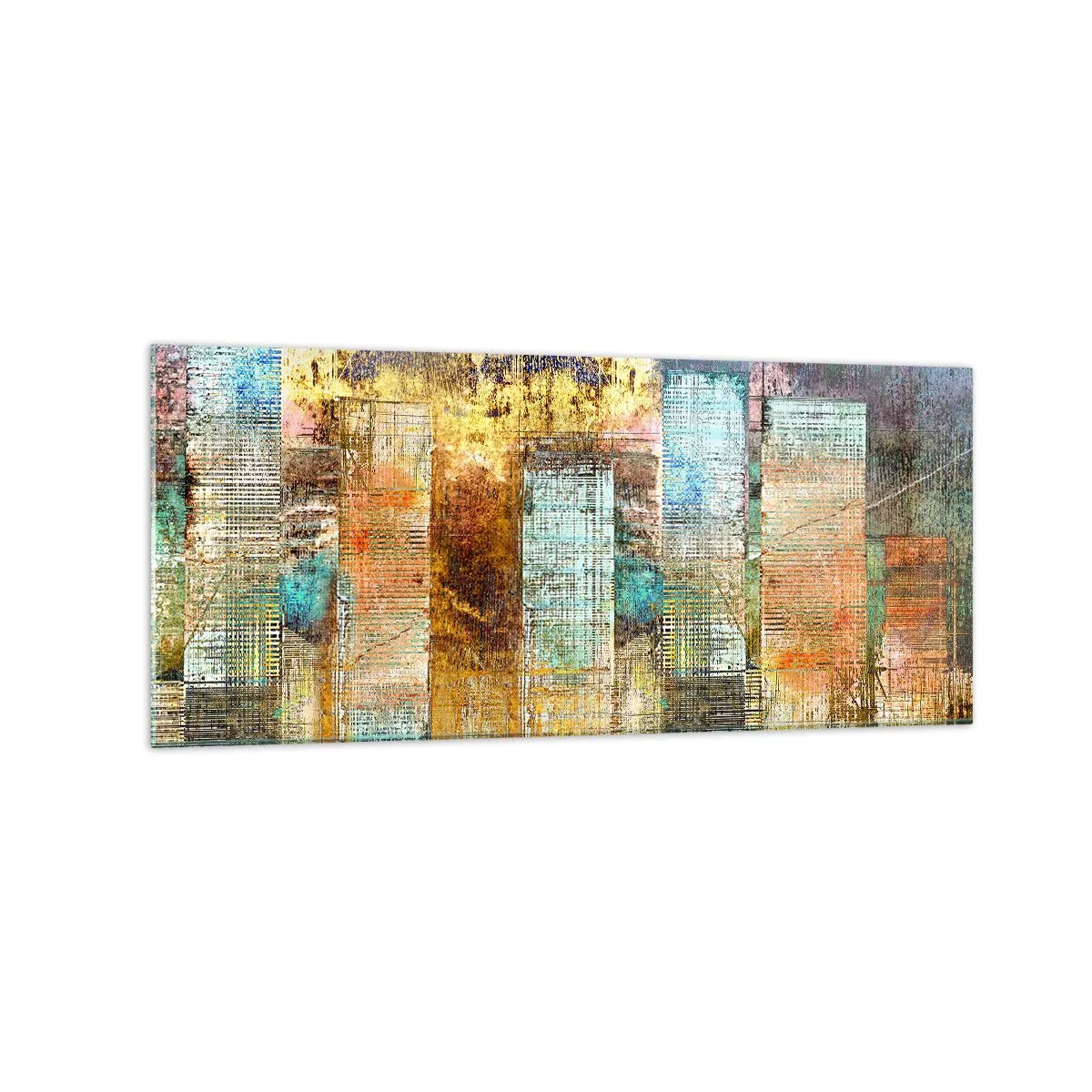 Obraz na skle - Prosluněná metropole - 120x50 cm