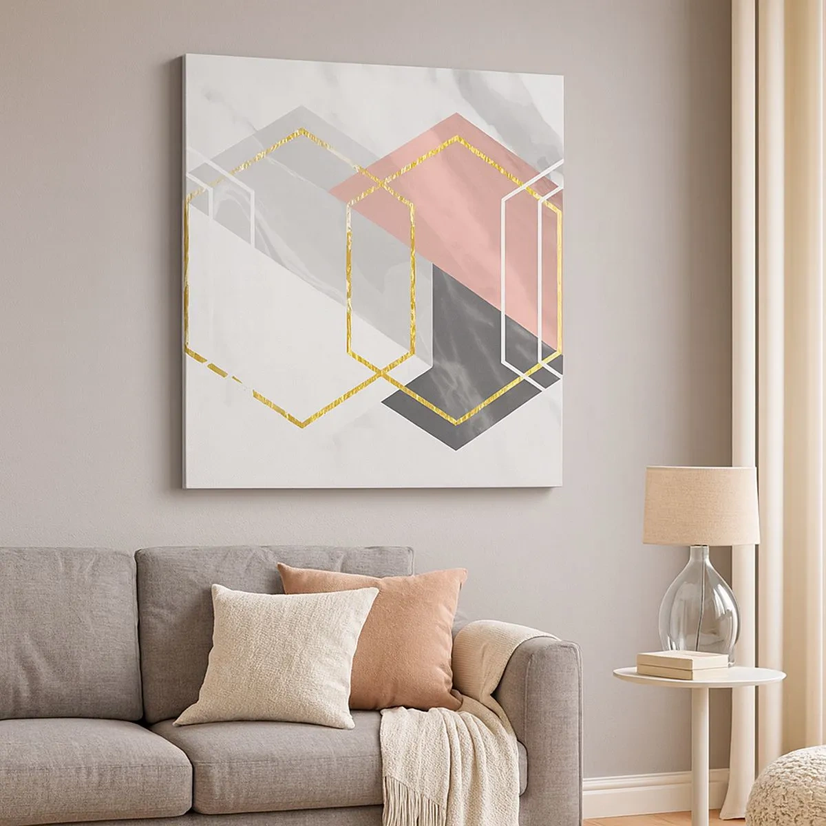 Obraz na plátně - Řetězová kompozice - 30x30 cm