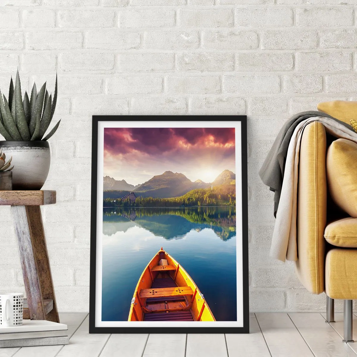 Plakát v černém rámu - Nic proti přírodě - 61x91 cm