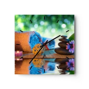 Nástěnné hodiny - Čas pro tělo - 40x40 cm