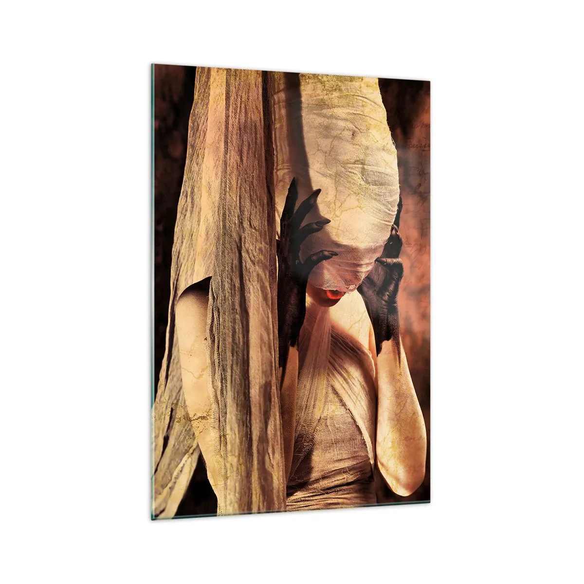 Obraz na skle - Mezi dobrem a zlem - 70x100 cm