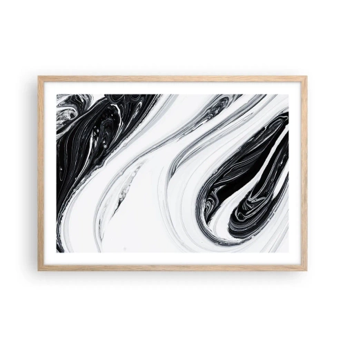 Plakát v rámu světlý dub - Spojení protikladů - 70x50 cm