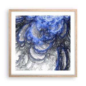 Plakát v rámu světlý dub - Zrod vlny - 50x50 cm