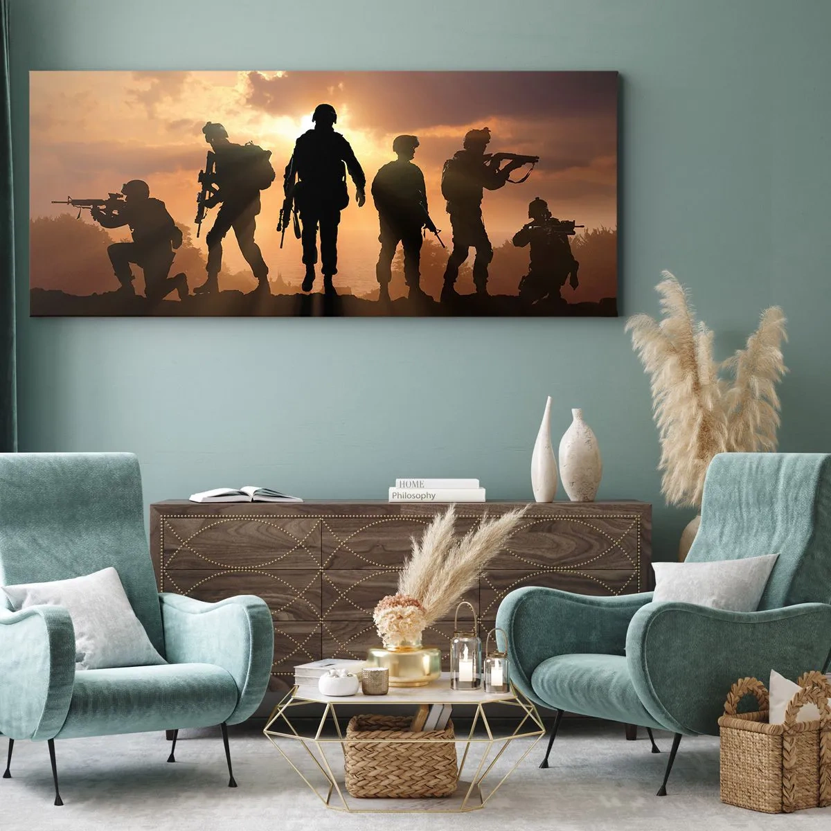 Obraz na plátně - Brothers in arms - 90x30 cm