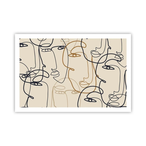 Plakát - Portrét znásobený - 91x61 cm