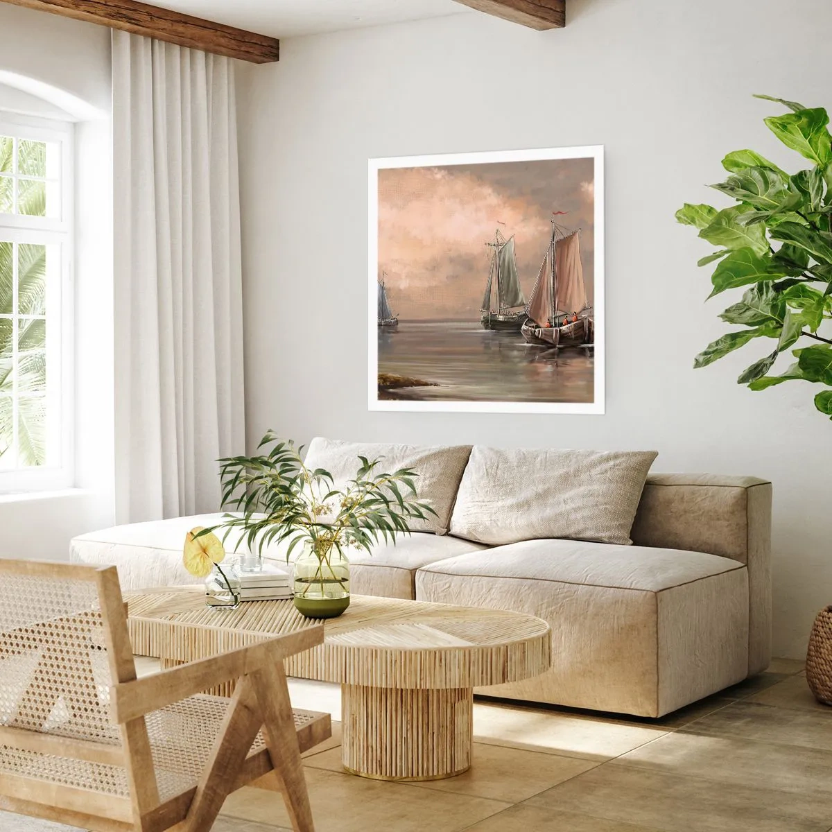 Plakát - Návrat námořníků - 60x60 cm