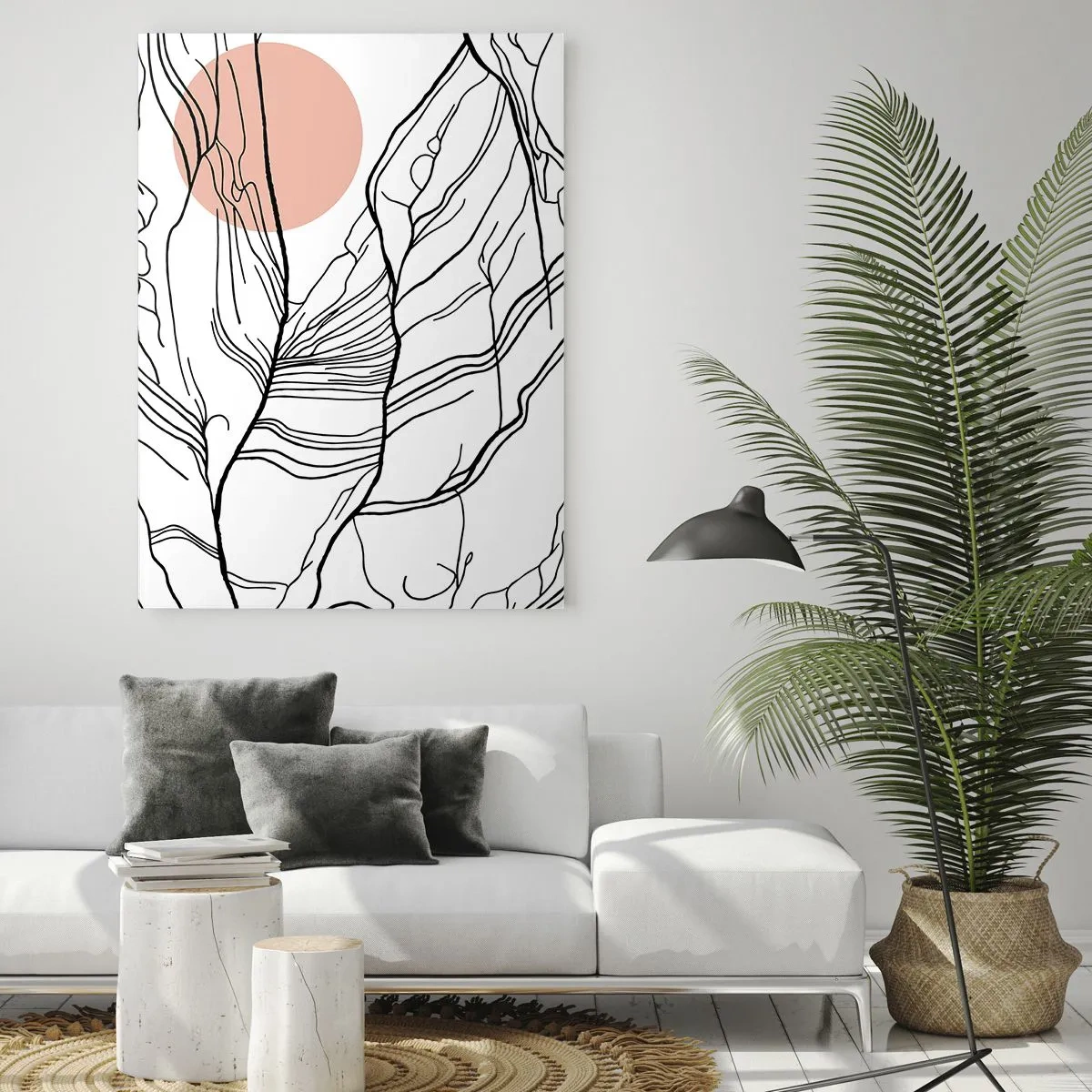 Obraz na skle - V síti větviček - 50x70 cm