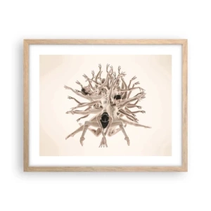 Plakát v rámu světlý dub - Rozkvět v tanci - 50x40 cm