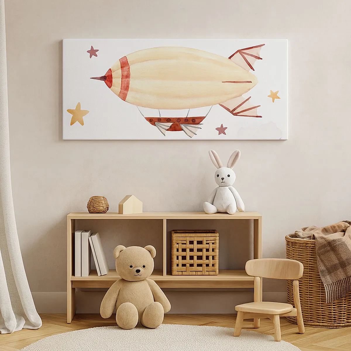 Obraz na plátně - Vzducholoď - 100x40 cm