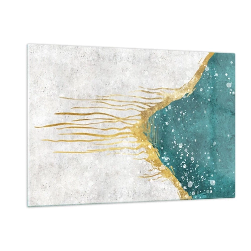 Obraz na skle - Zlatý příliv - 120x80 cm