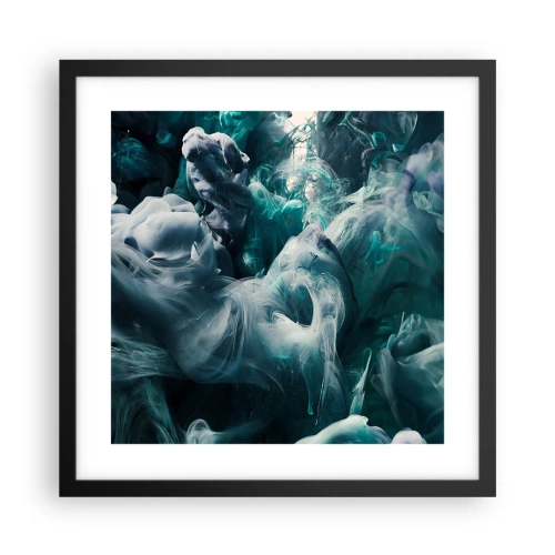 Plakát v černém rámu - Pohyb barvy - 40x40 cm