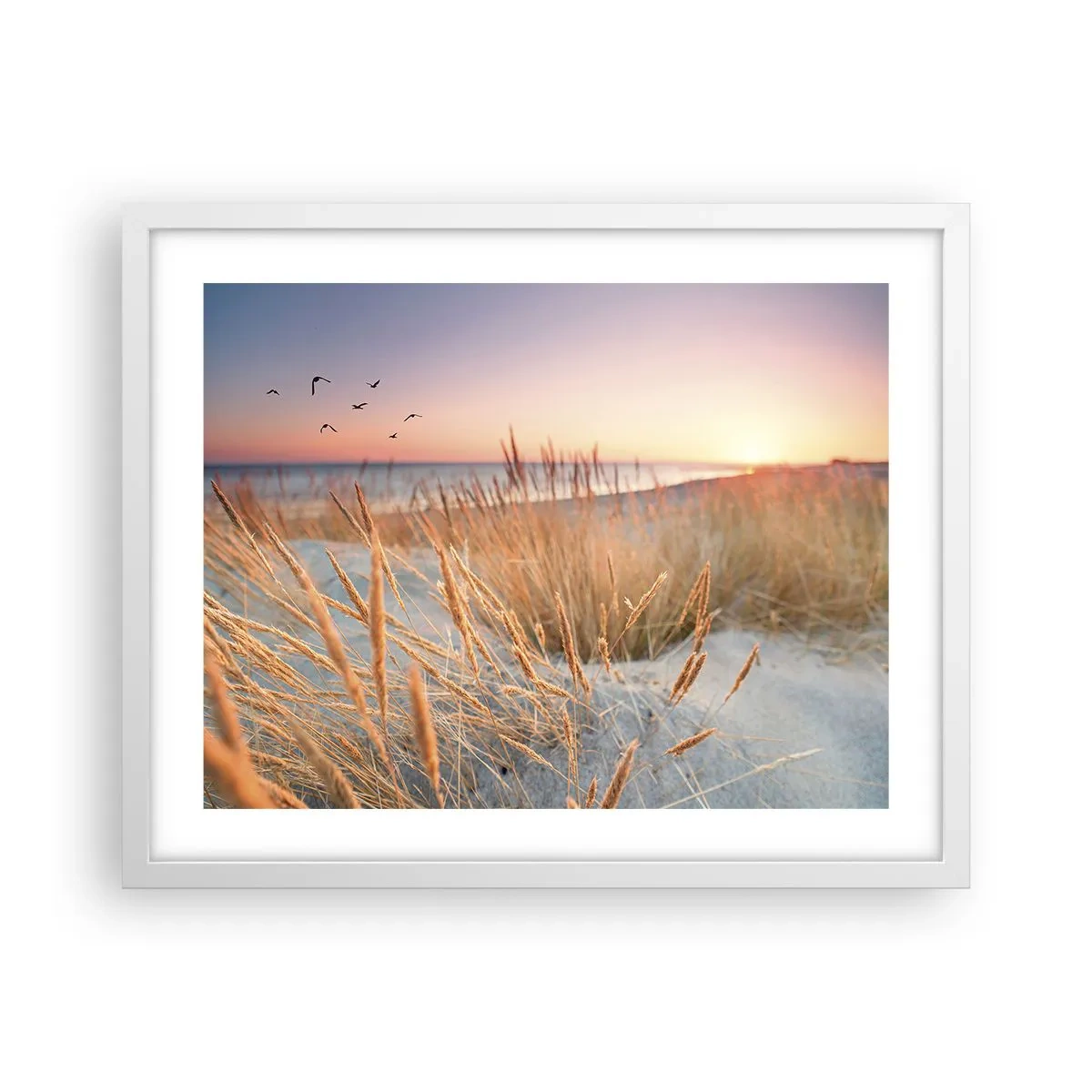 Plakát v bílém rámu - Baltská ukolébavka - 50x40 cm