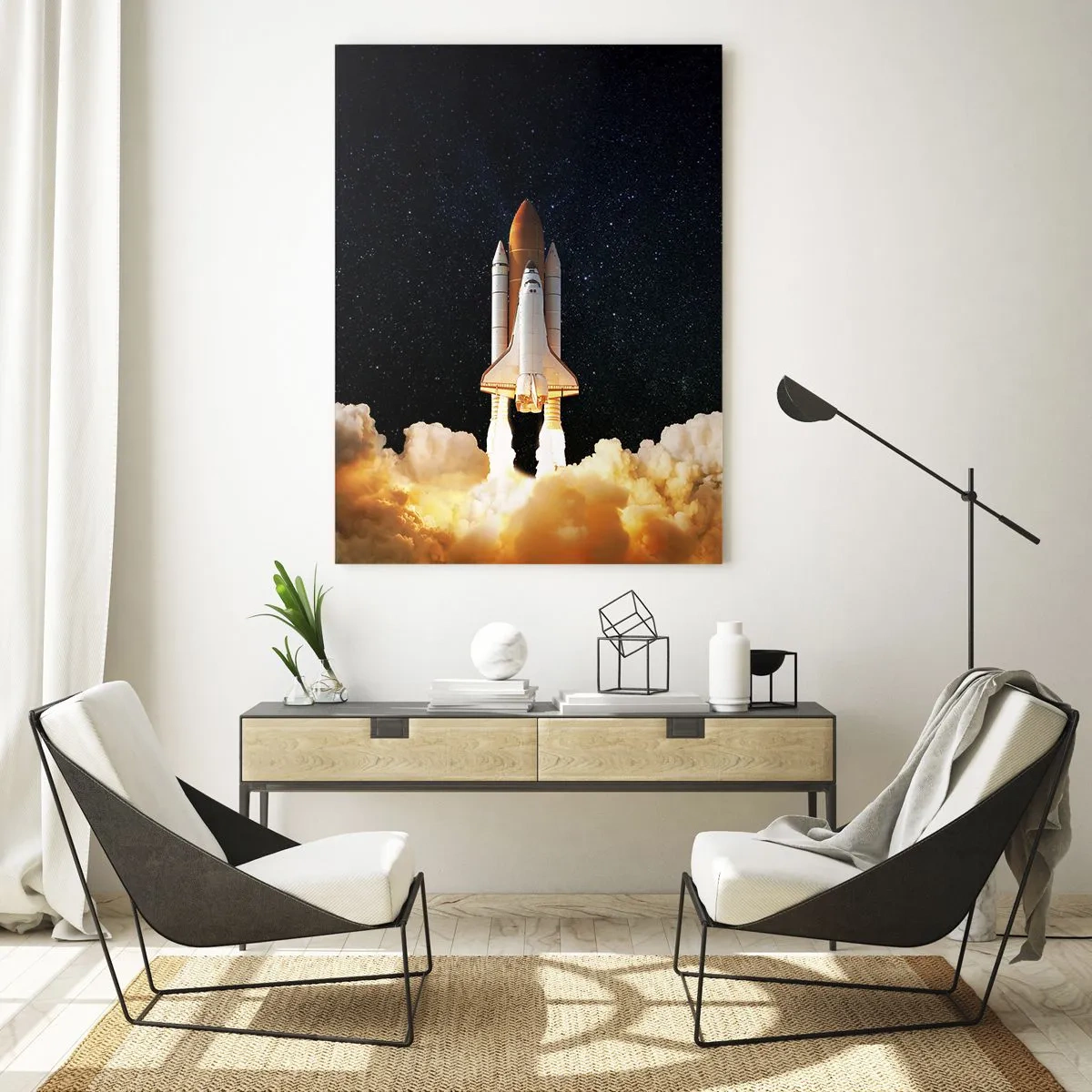 Obraz na skle - Ad astra! - 50x70 cm
