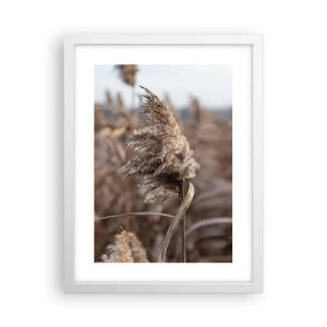 Plakát v bílém rámu - Čas odletět s větrem - 30x40 cm