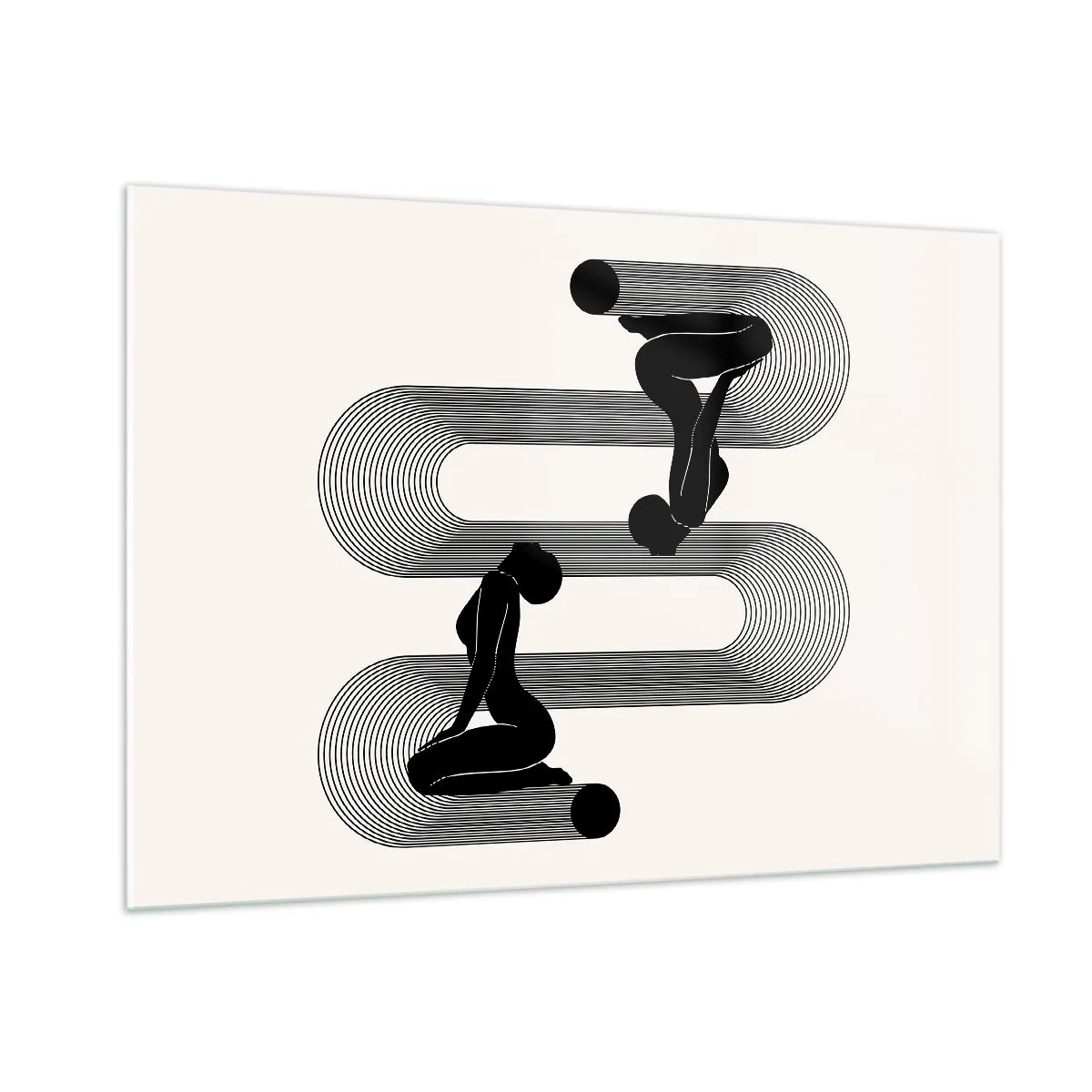 Obraz na skle - Smyslná symetrie - 100x70 cm