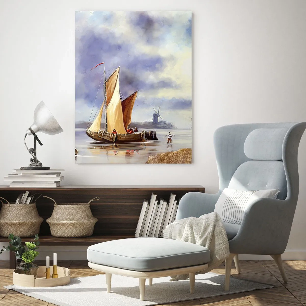 Obraz na skle - Návrat námořníků - 50x70 cm