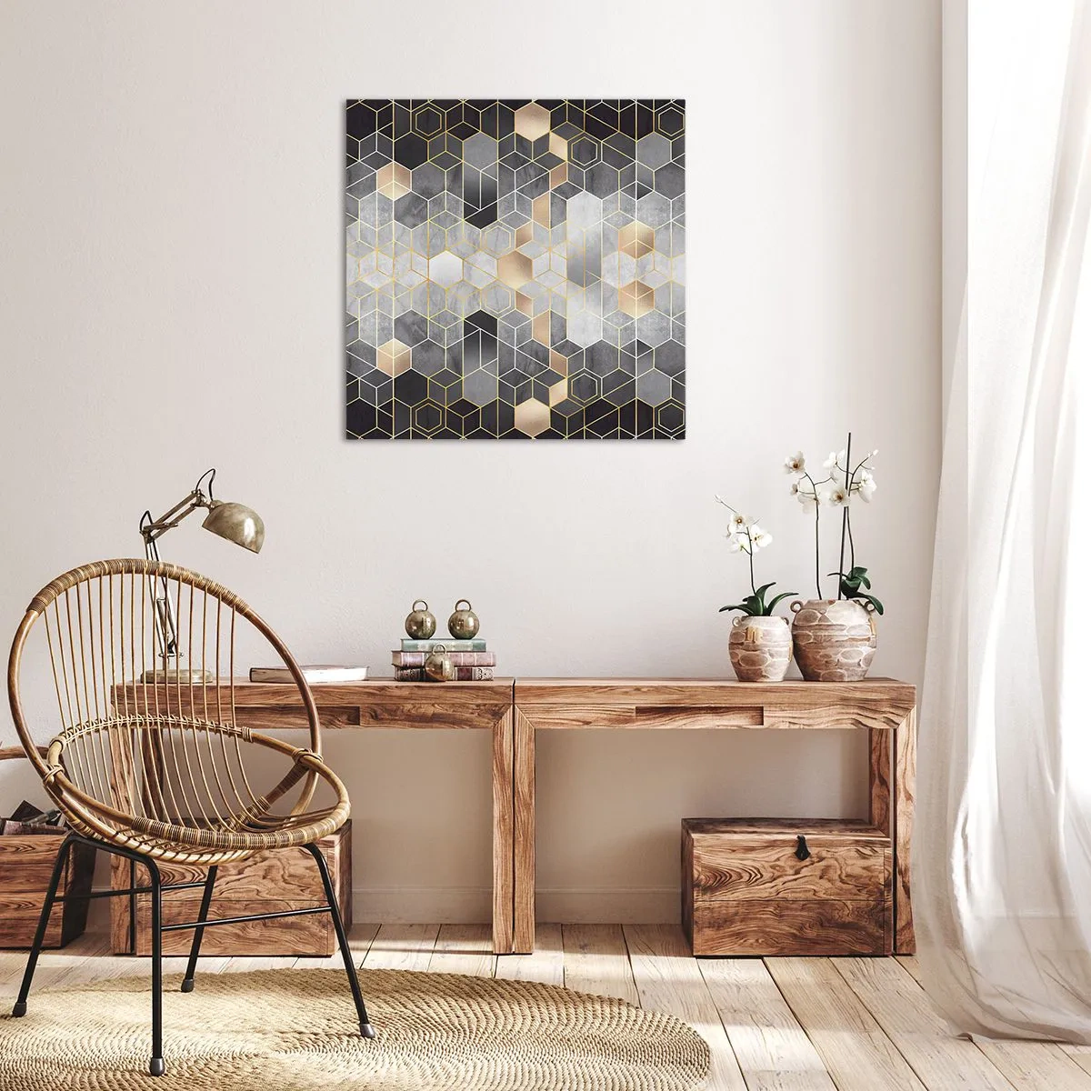 Obraz na plátně - Diamantová kompozice - 40x40 cm
