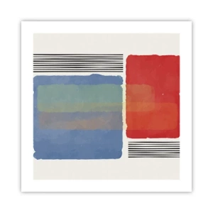 Plakát - Duch a písmeno geometrie - 50x50 cm