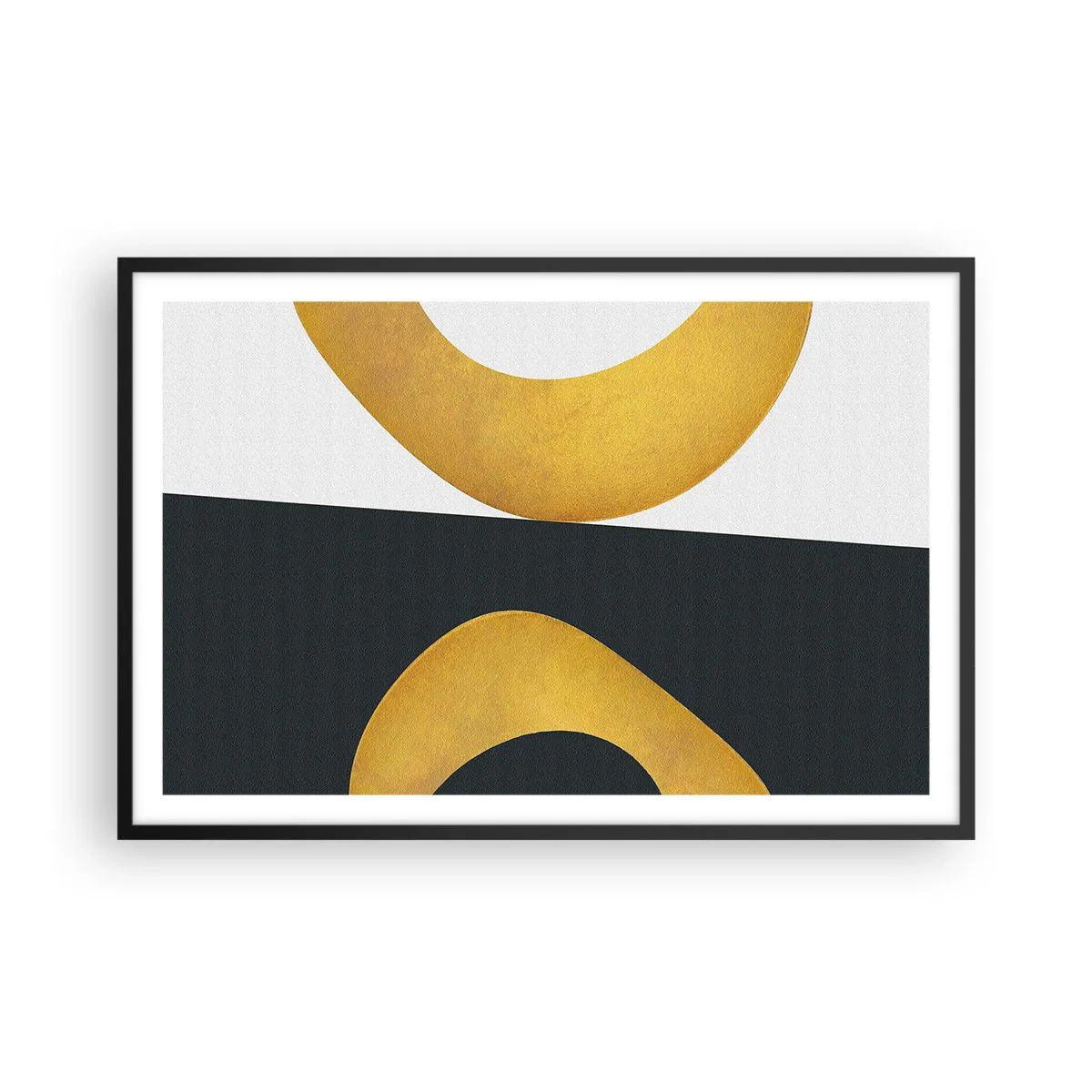 Plakát v černém rámu - Zaprvé: zlato - 91x61 cm